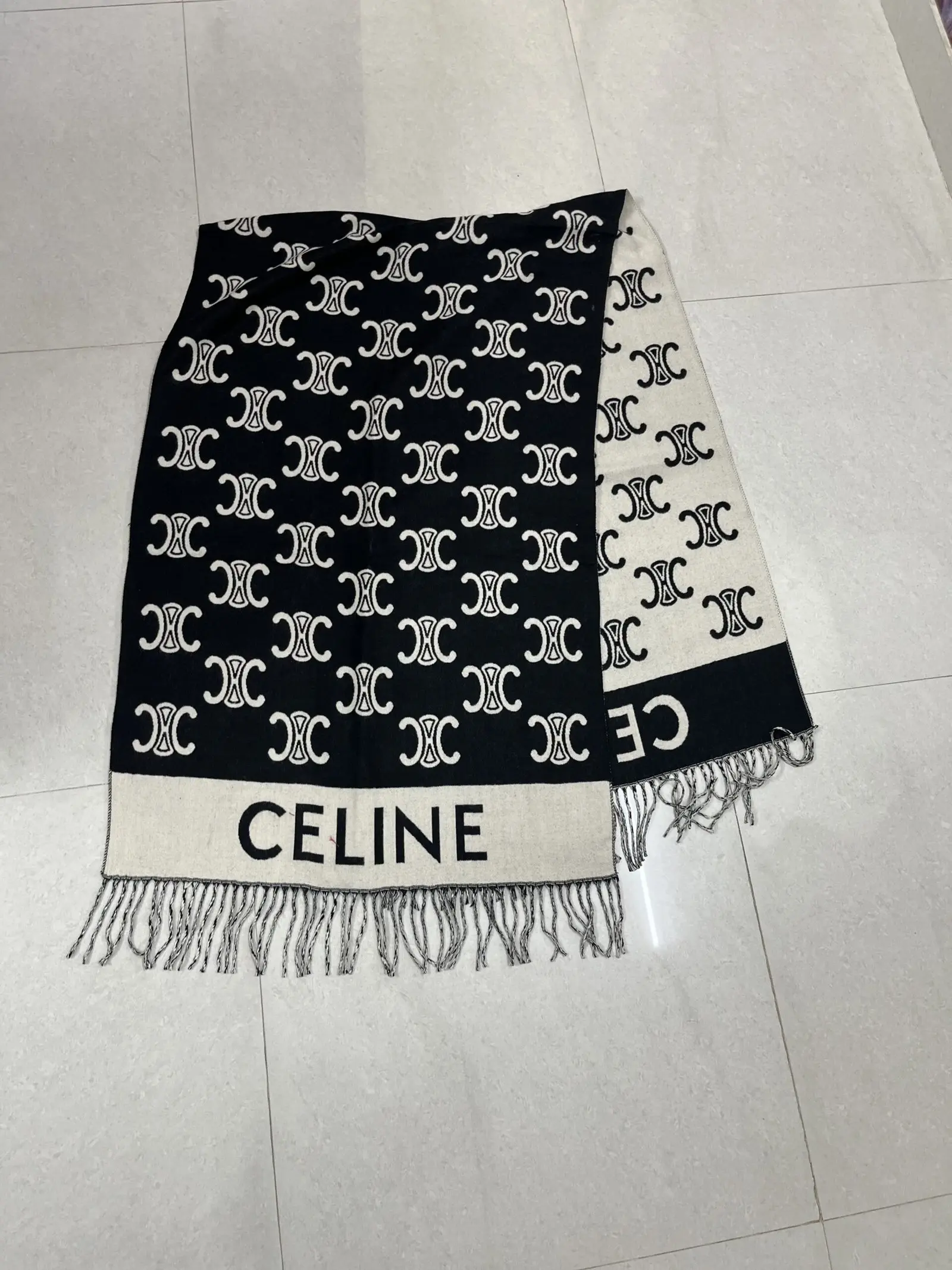 Cel!ne Monogram Stole